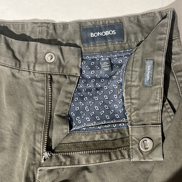 Bonobos mens chinos slim tailored 28x30 pants khakis - Picture 4 of 6
